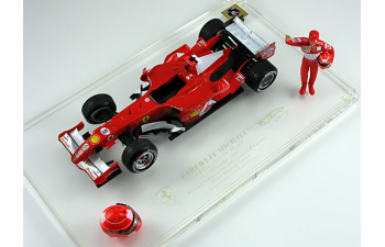 FERRARI 248 F1 SAO PAULO BRAZIL GP 2003 MICHAEL SCHUMACHER WITH HELMET AND FIGURE (2006)