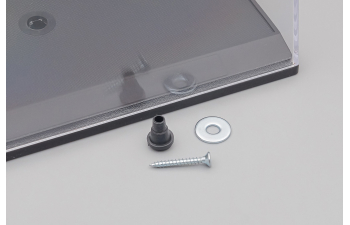 Бокс черный подиум "в клетку" (155 х 90 х 70 мм)