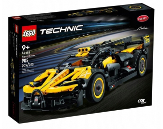 BUGATTI Lego Technic - Bolide W16 8.0 Four-turbo 1850hp 500km/h 2020 - 905 Pezzi - 905 Pieces, Yellow Black