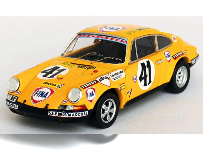 PORSCHE 911s Coupe №41 24h Le Mans (1971) Willy Braillard - Jean Piere Gaban, Yellow