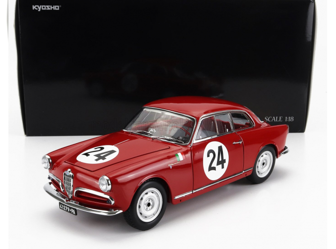 ALFA ROMEO Giulietta Sv Sprint Veloce N24 Targa Florio (1958) N.Todaro - R.Barbato, Red