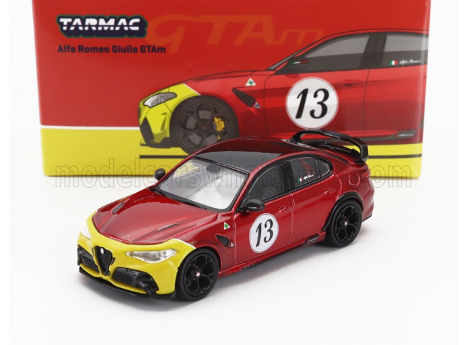 ALFA ROMEO Giulia Gtam №13 Racing (2020), Red Yellow