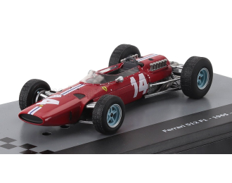 FERRARI F1 512 Team N.a.r.t. №14 Season (1965) Pedro Rodriguez - Con Vetrina - With Showcase, Red White
