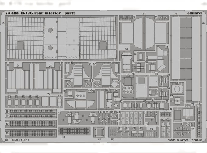 Фототравление для B-17G rear interior