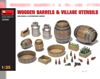 Сборная модель Аксесуары WOODEN BARRELS & VILLAGE UTENSILS