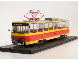 Трамвай Tatra-T6B5, желтый / красный