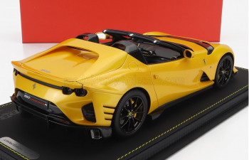 FERRARI 812 Competizione A Spider (2022) - Con Vetrina - With Showcase, Giallo Tristrato - yellow Met