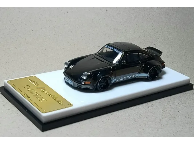 PORSCHE RWB 930, chrome gunmetal black