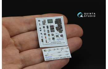 3D Декаль интерьера кабины P-47D Thunderbolt Razorback (Miniart)