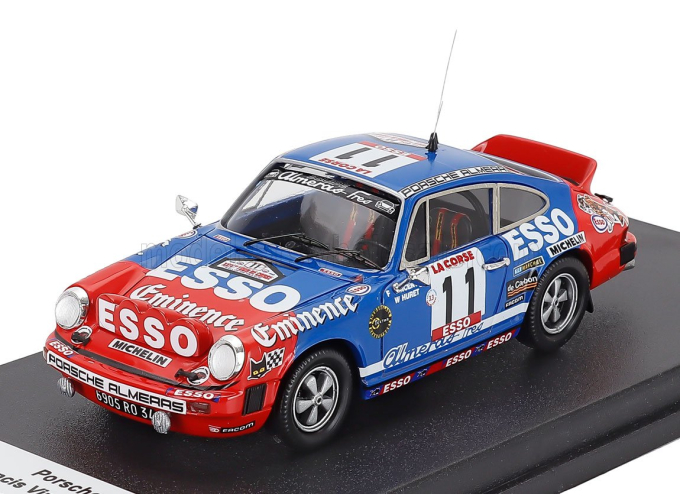 PORSCHE 911 Sc (night Version) №11 Rally Tour De Corse (1980) Francis Vincent - Willy Huret, Blue Red