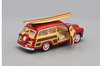 FORD Woody Wagon.Surfboard (1949), red / brown