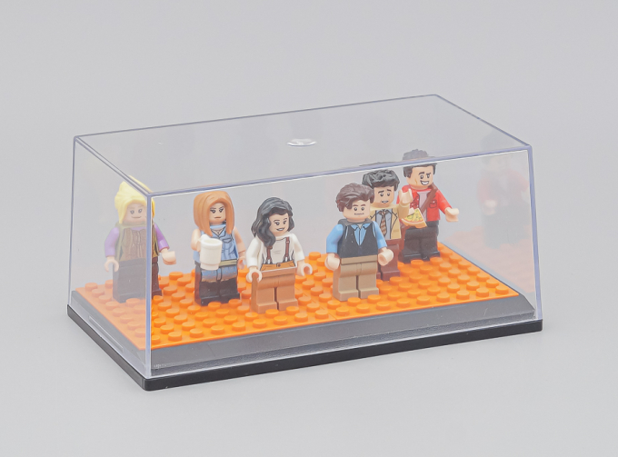 Бокс черный подиум + LEGO оранжевый