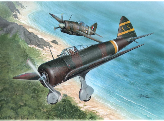 Сборная модель Nakajima Ki-27 Otsu "Over Malaya and Philippines"