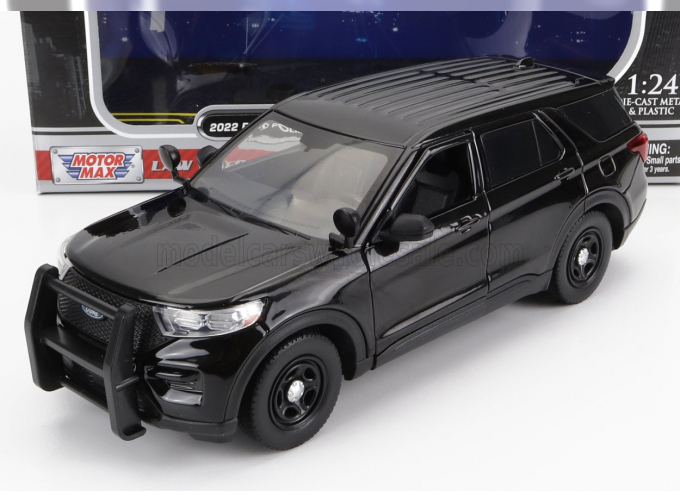 FORD Utility Police Interceptor With Push Bumper (2022), black