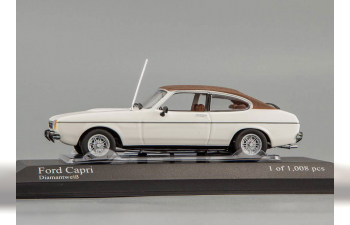 FORD Capri II (1974), white / brown