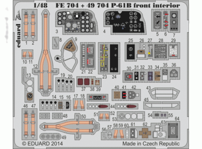 P-61B front interior S.A. (Great Wall Hobby L4810)