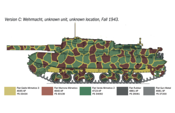 Сборная модель DAPT M43 Bassotto Tank Military 1945