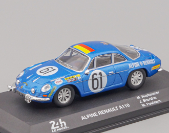 RENAULT Alpine A110 Gordini Team Ecurie Leopard №61 24h Le Mans (1968) Jacques Bourdon - Maurice Nussbaumer - Michel Pouteaux, blue met