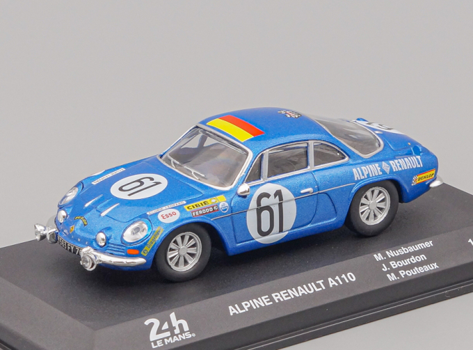 RENAULT Alpine A110 Gordini Team Ecurie Leopard #61 (1968) Jacques Bourdon / Maurice Nussbaumer / Michel Pouteaux, 24h Le Mans Collection