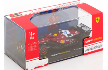 FERRARI F1 Sf-25 Team Scuderia Ferrari Hp №44 Season (2025) Lewis Hamilton - With Pilot And Showcase, Red