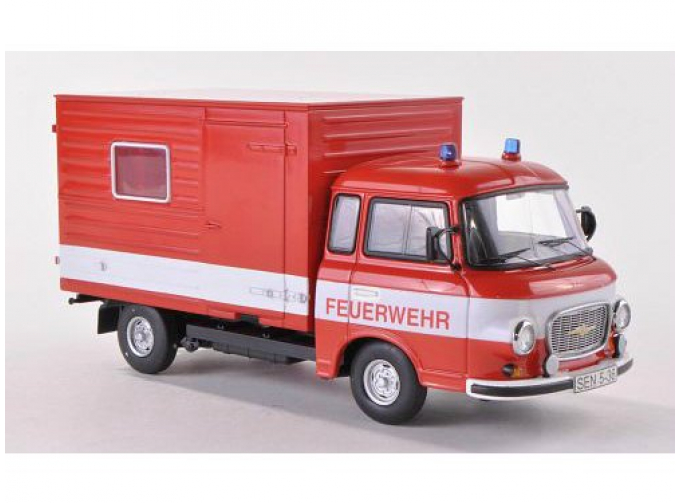 BARKAS B1000 Feuerwehr пожарный фургон (1980), red / white