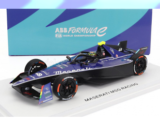 MASERATI Formula-e Tipo Folgore Team Msg Racing N48 9th Diriyah Eprix 2022-2023 Edoardo Mortara, Blue Black