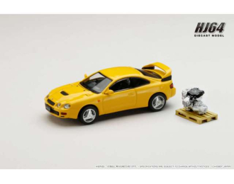 Toyota Celica GT-Four WRC ST205 with Engine Display Model, super bright yellow