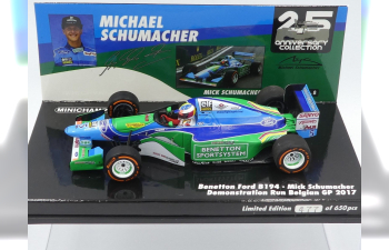 Benetton Fold B194, Michael Schumacher, - DEMONSTRATION RUN - BELGIAN GP 2017