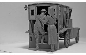 Сборная модель Model T 1917 санитарная, с американским медицинским персоналом