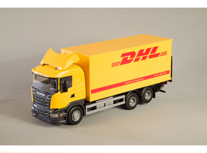 SCANIA R730 DHL Truck, yellow