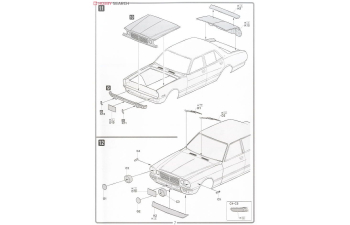 Сборная модель TOYOTA Corona Mark II Grand 4 Door Sedan(X30)