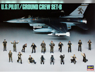 Сборная модель U.S. Pilot/Ground Crew Set B