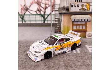 NISSAN Silvia S15 LBWK #23, white / orange