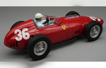 FERRARI F1 Dino 246/256 Team Scuderia Ferrari №36 Monaco Gp (with Pilot Figure) (1960) Philip Hill, Red