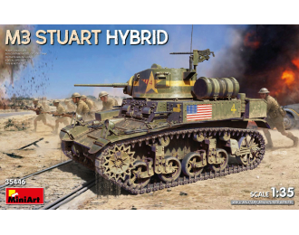Сборная модель M3 Stuart Hybrid Military 1945