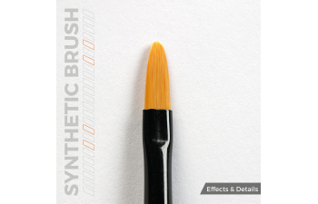 Синтетическая кисть - Фундук 4 / AK SYNTHETIC BRUSH – FILBERT 4