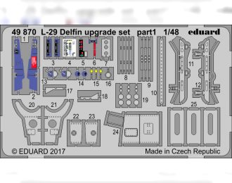 Фототравление L-29 Дельфин, апгрейд-набор