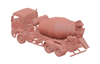 Сборная модель MAN 6х4 с надстройкой АБС либхер 8м3