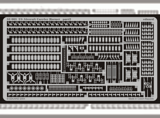 Фототравление для US Aircraft Carrier Hornet       T