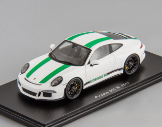 PORSCHE 911 R (2017), white / green