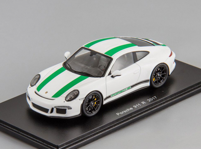 PORSCHE 911 R (2017), white / green