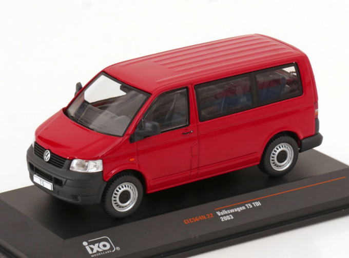 VOLKSWAGEN T5 Tdi Minibus (2003), red