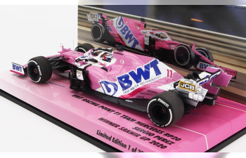 MERCEDES BWT F1 Rp20 Team Sportpesa Racing Point №11 Winner Sakhir Gp (2020) Sergio Perez, Pink Matt Blue