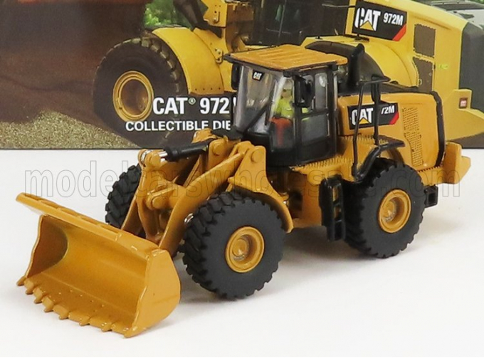 CATERPILLAR Cat972m Ruspa Gommata - Scraper Tractor Wheel Loader, Yellow Black