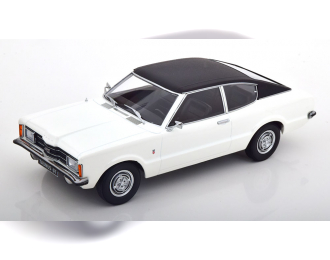 FORD Taunus GT Coupe with vinyl roof (1971), white flatblack