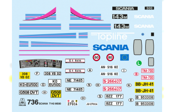 Сборная модель SCANIA T143 M 500 TOPLINE