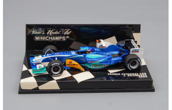 SAUBER F1 Petronas C24 #11 Race Version 2005 J.Villeneuve, blue