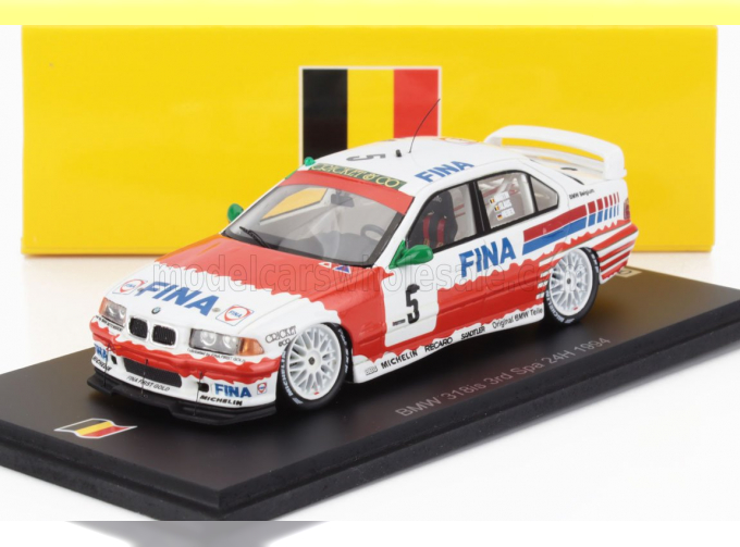 BMW 3-series 318is Team Bmw Fina Bastos №5 3rd 24h Spa (1994) Jeam Michel Martin - Patrick Slaus - Altfrid Heger, Red White