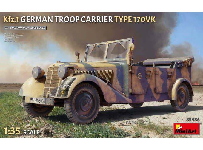 Сборная модель MERCEDES-BENZ 170vk German Military Troop Carrier 1936
