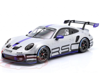 PORSCHE 911 (992) GT3 Cup (2023), silver/blue